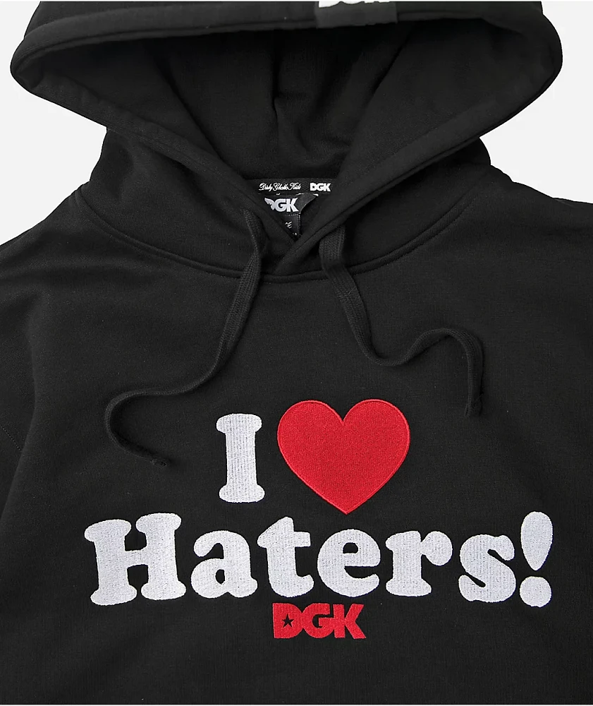 DGK I Love Haters Black Hoodie