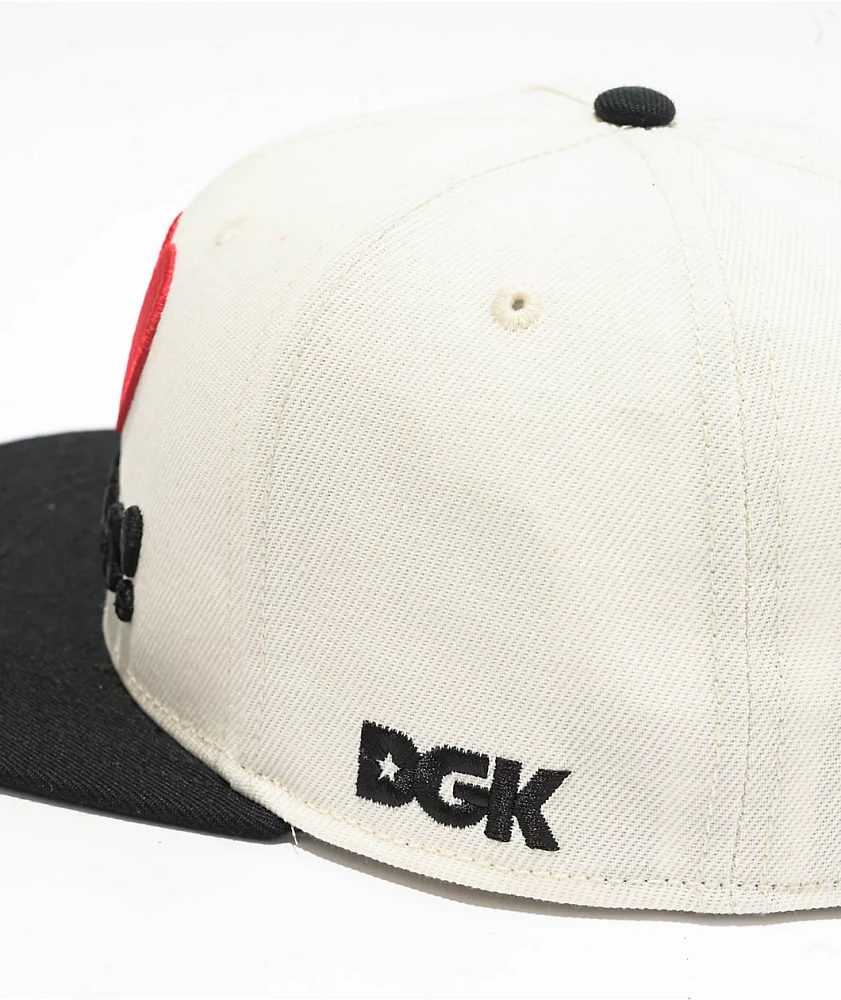 DGK I Love Haters Sand & Black Snapback Hat