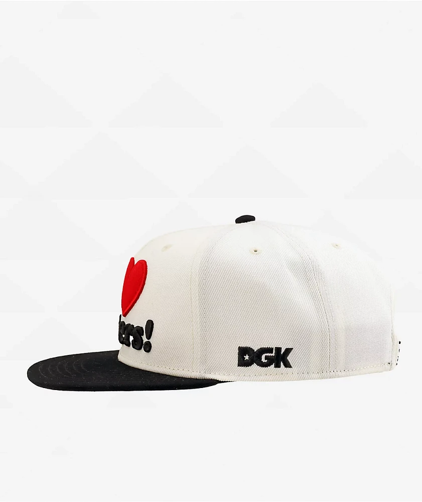 DGK I Love Haters Sand & Black Snapback Hat