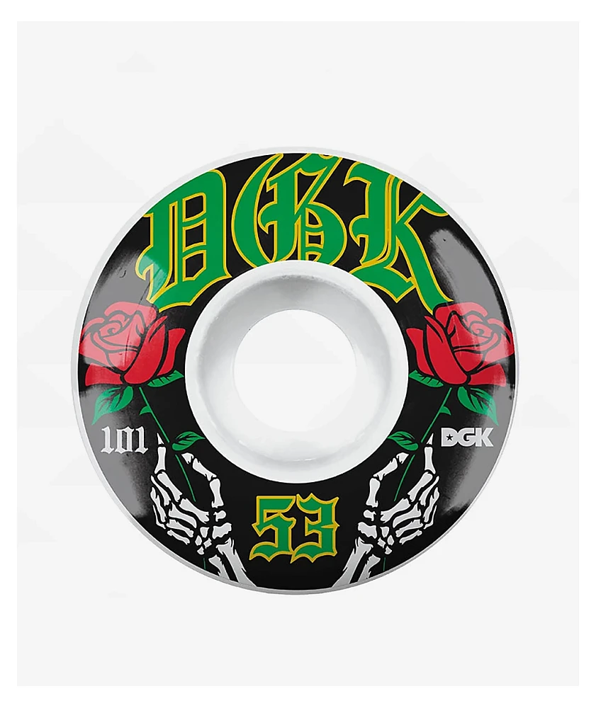 DGK Immortal 53mm 101a White Skateboard Wheels