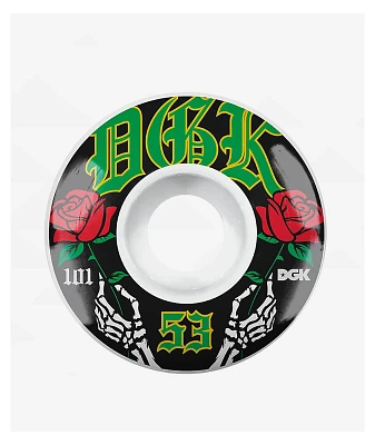 DGK Immortal 53mm 101a White Skateboard Wheels