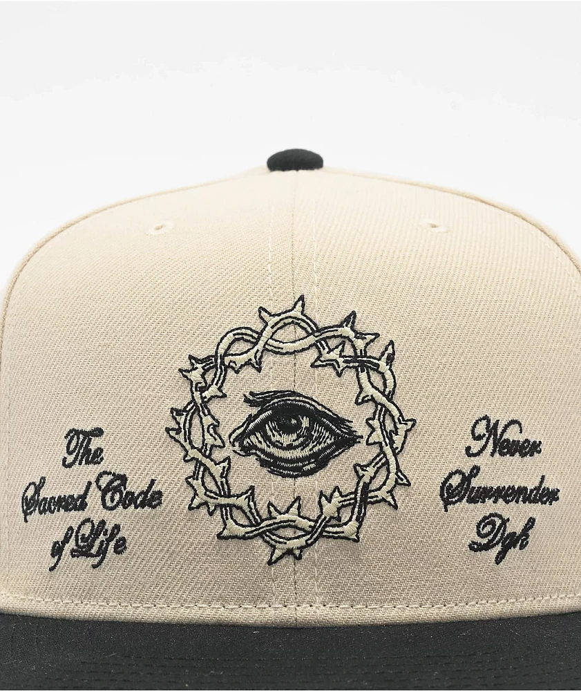 DGK Kingdom Natural & Black Snapback Hat