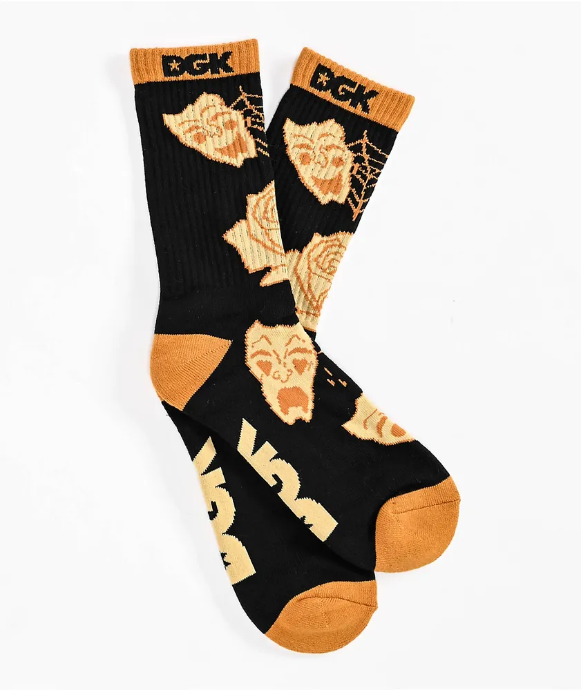 DGK Laugh Now Cry Later Black Crew Socks