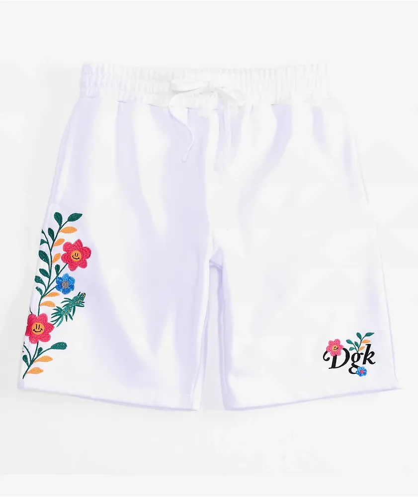 DGK Life White Sweat Shorts