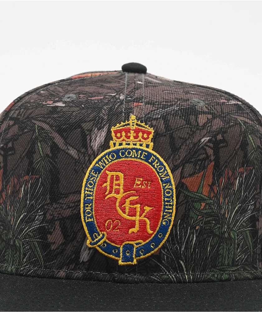 DGK Liga Camo & Black Snapback Hat