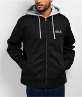 DGK Lo-Side Black Hooded Work Jacket 