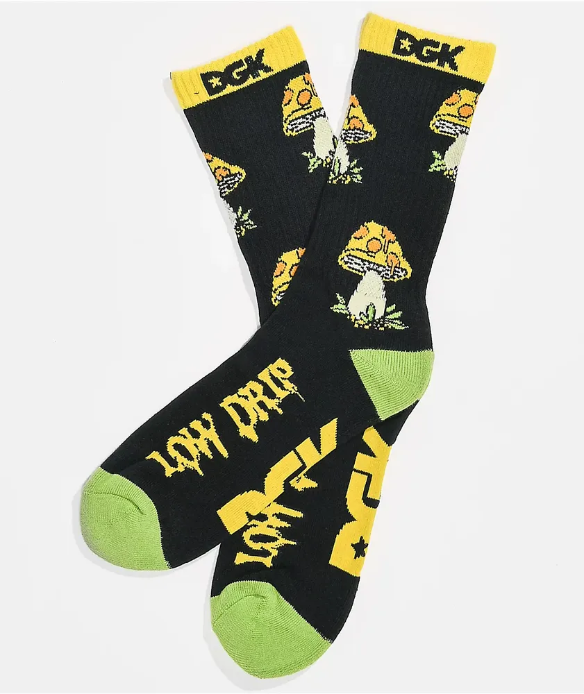 DGK Low Drip Black Crew Socks