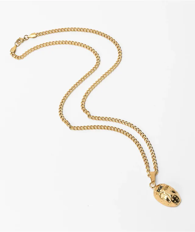 Artist Collective Drip Face 22 Gold Chain Necklace