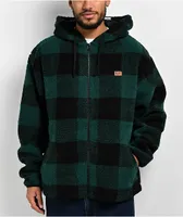 DGK Mega Green Sherpa Zip Hoodie