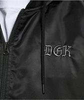 DGK Mindset Black Hooded Bomber Jacket