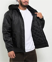 DGK Mindset Black Hooded Bomber Jacket