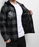 DGK Monterey Black Hooded Flannel Jacket