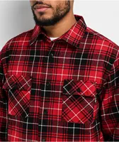 DGK Muerte Red Flannel Shirt Jacket