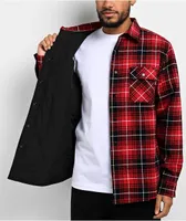 DGK Muerte Red Flannel Shirt Jacket