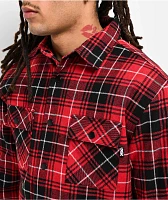 DGK Muerte Red Reversible Flannel Shirt Jacket