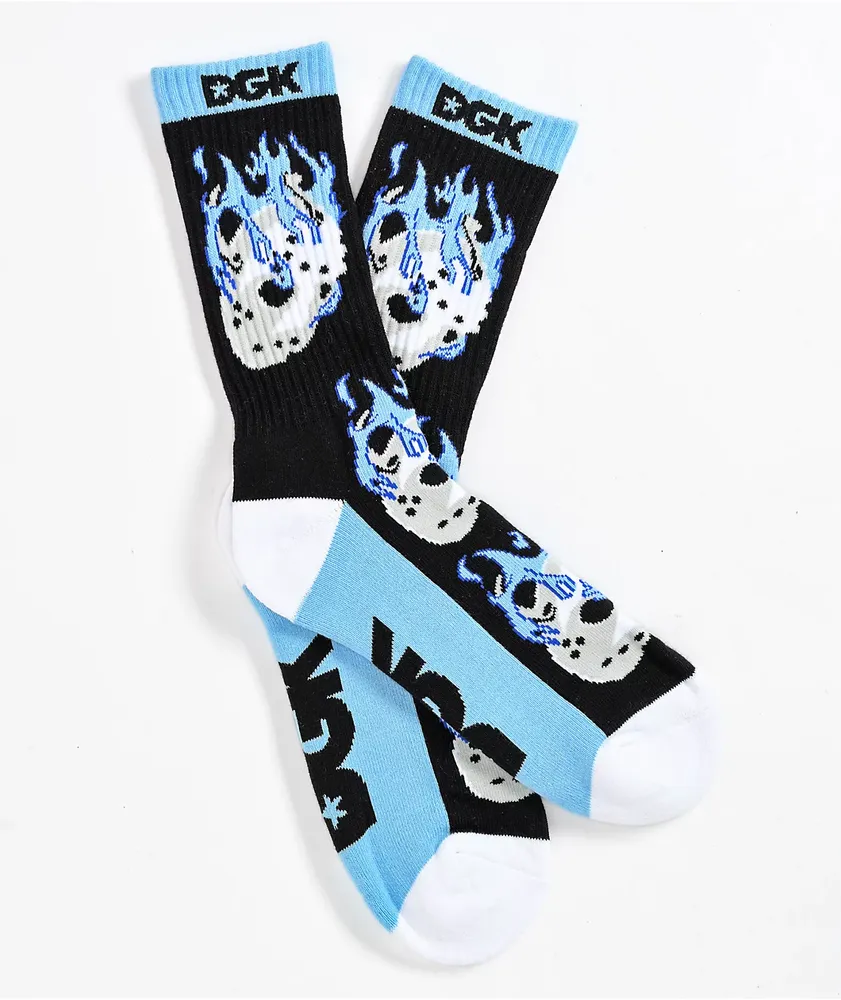 DGK Nightmare Black Crew Socks