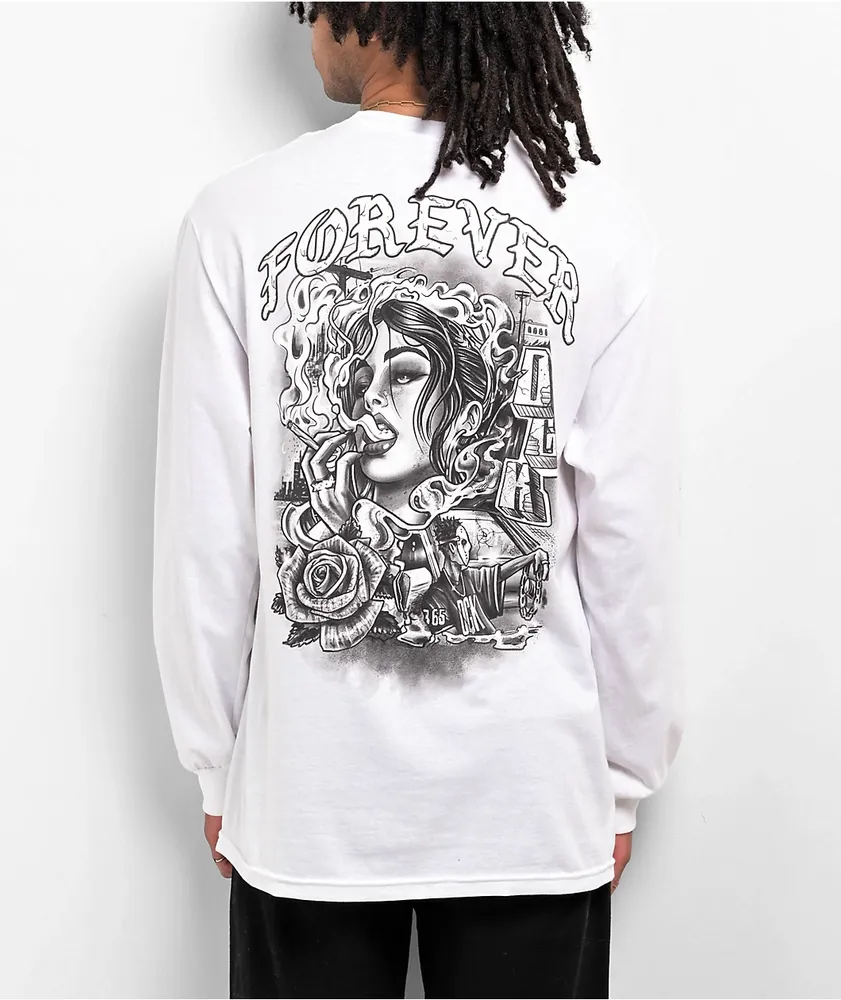 DGK Nuestra White Long Sleeve T-Shirt