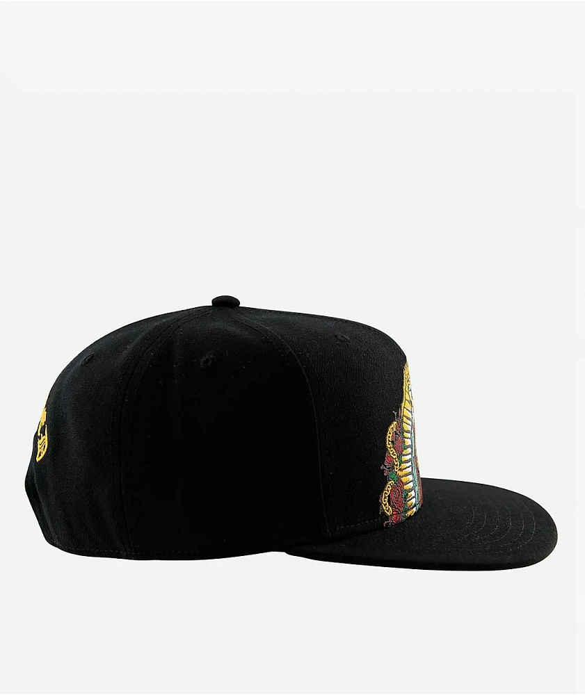 DGK Our Lady Black Snapback Hat