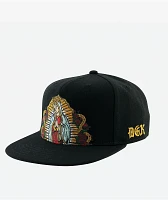 DGK Our Lady Black Snapback Hat