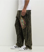 DGK Our Lady Fleece Black Wash Sweatpants