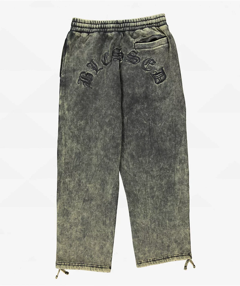 DGK Our Lady Fleece Black Wash Sweatpants