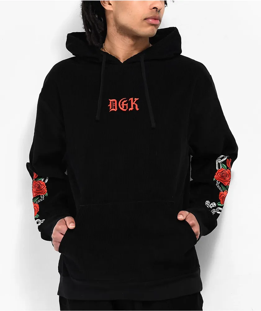 DGK Poetry Black Corduroy Hoodie