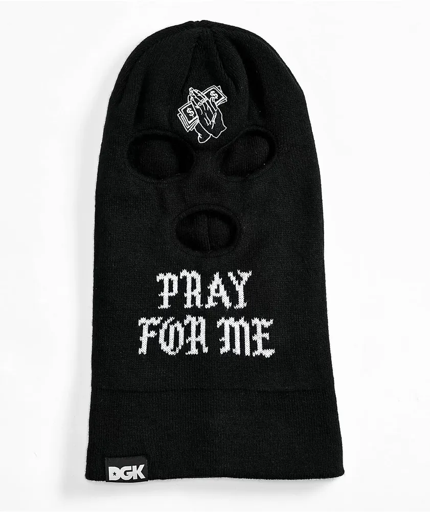 DGK Pray For Me Black Balaclava Beanie