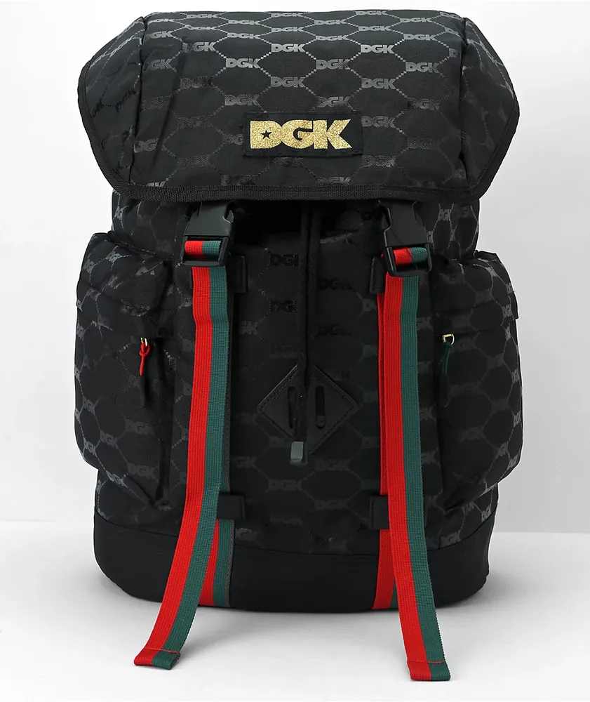 DGK Primo Black, Red & Green Backpack