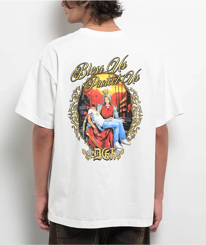 DGK Protect Us Heavyweight White T-Shirt