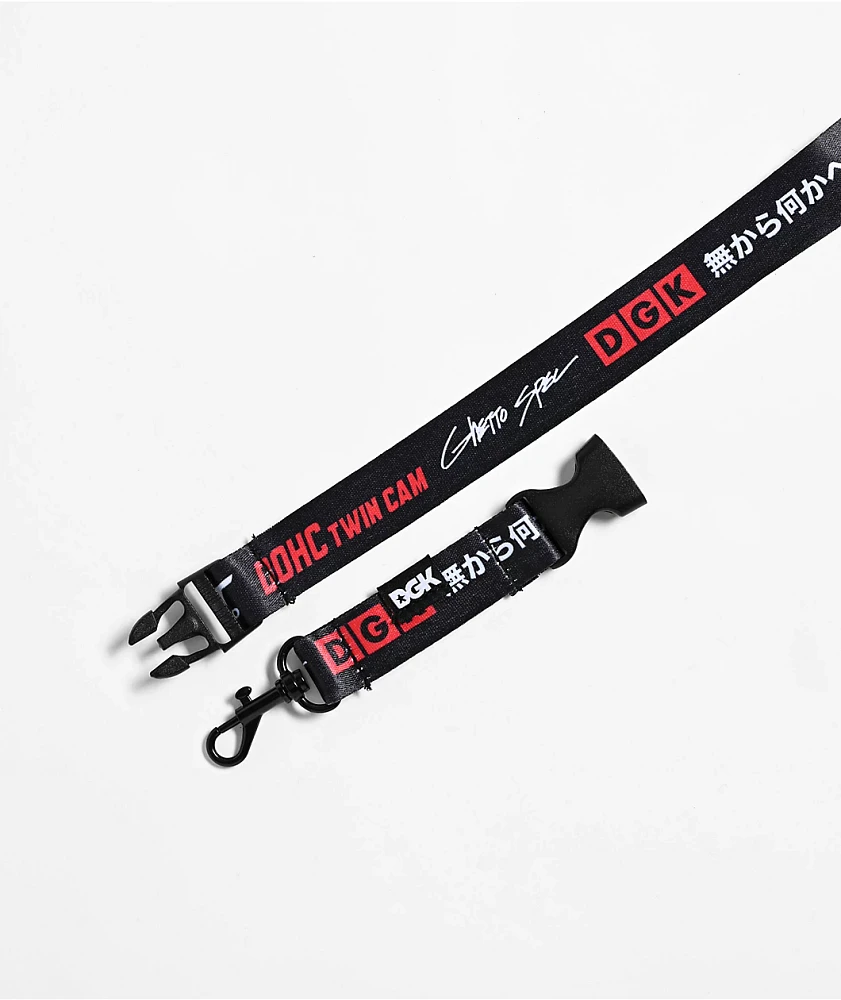 DGK Sakura Black Lanyard