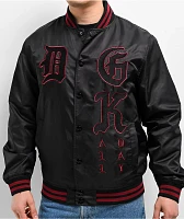 DGK Santa Maria Black & Red Varsity Jacket