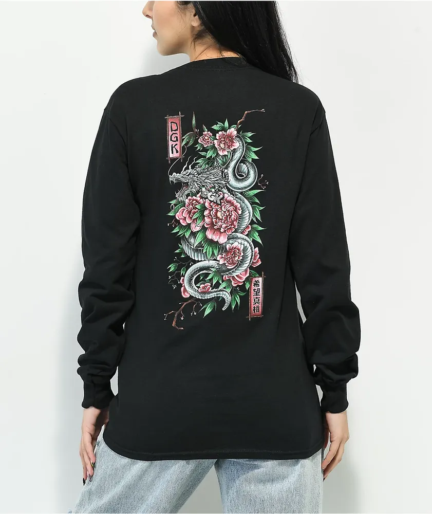 DGK Snapdragon Black Long Sleeve T-Shirt