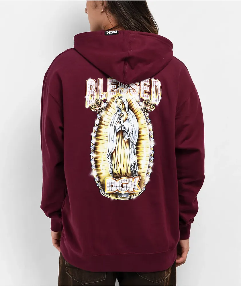 DGK Stay Blessed Burgundy Hoodie