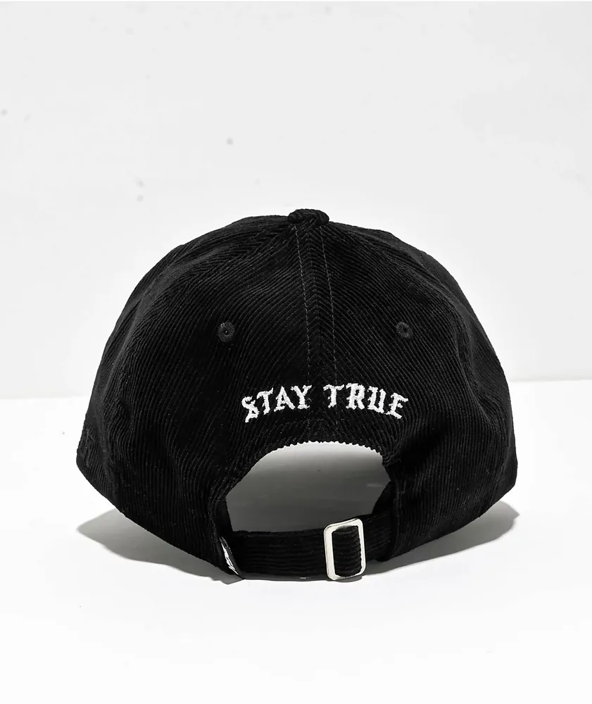 DGK Stay True Black Corduroy Strapback Hat