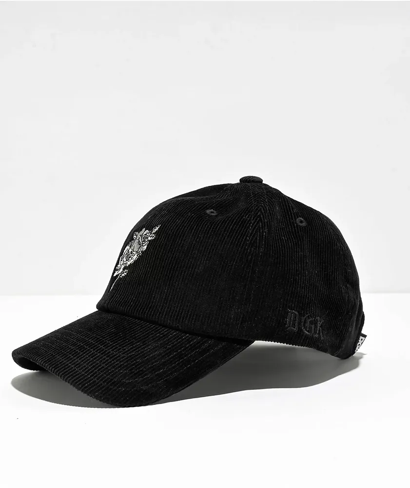 DGK Stay True Black Corduroy Strapback Hat