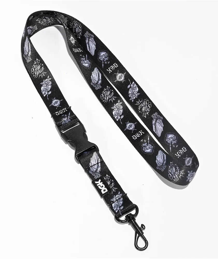 DGK Stay True Black Lanyard