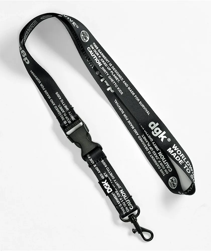 DGK Survival Black Lanyard