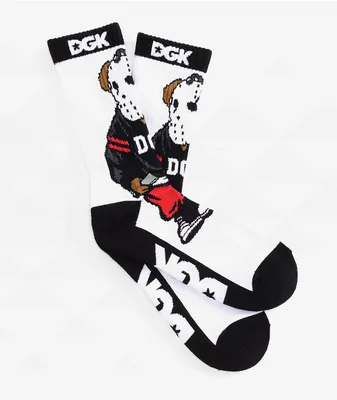 DGK The Plug White Crew Socks