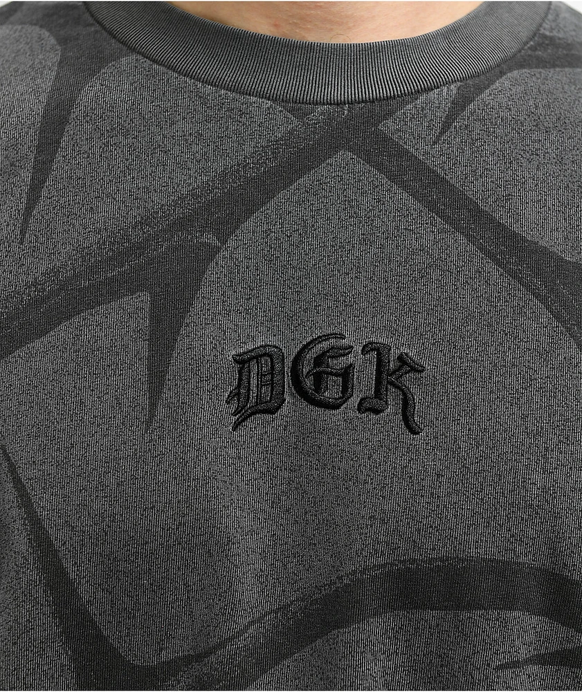 DGK Thorns Heavyweight Washed Black T-Shirt