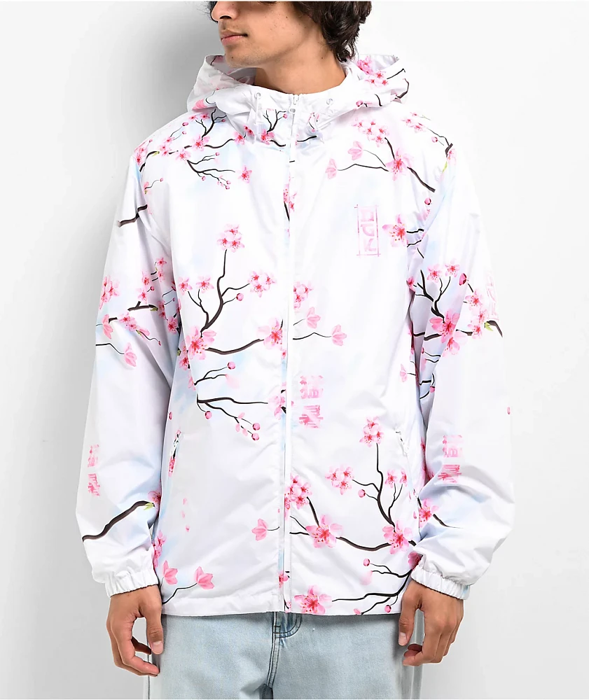 DGK Tranquil White Zip Windbreaker Jacket