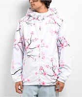 DGK Tranquil White Zip Windbreaker Jacket