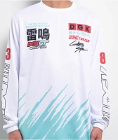 DGK Turbine Racing White Long Sleeve Jersey