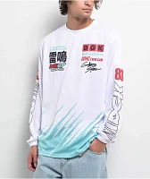 DGK Turbine Racing White Long Sleeve Jersey