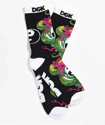 DGK Viper Black Crew Socks