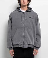 DGK Watcher Grey Wash Hooded Canvas Jacket