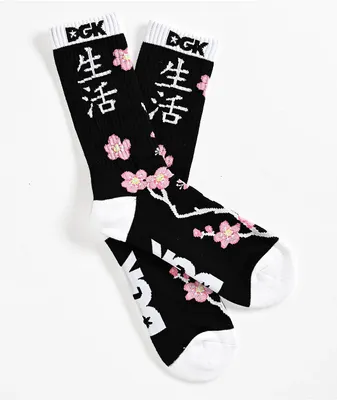 DGK Zen Black Crew Socks