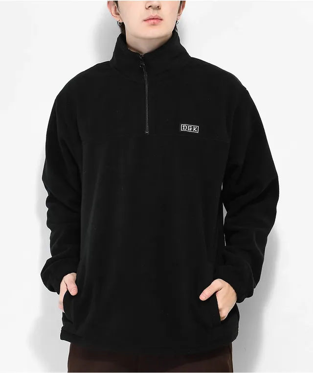 DGK Lo Side Black Fleece Zip Hoodie