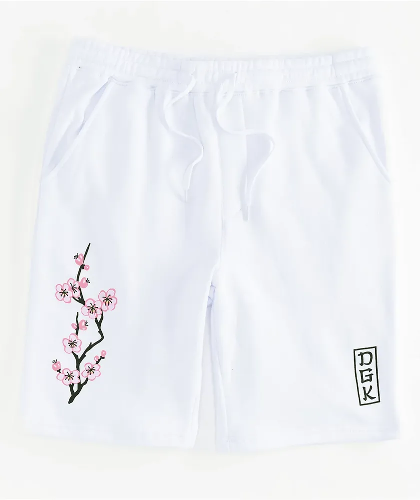 DGK Zen White Sweat Shorts
