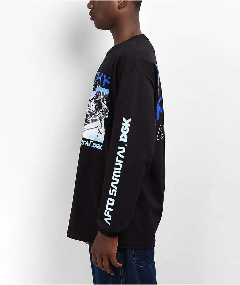 DGK x Afro Samurai Afro Droid Black Long Sleeve T-Shirt