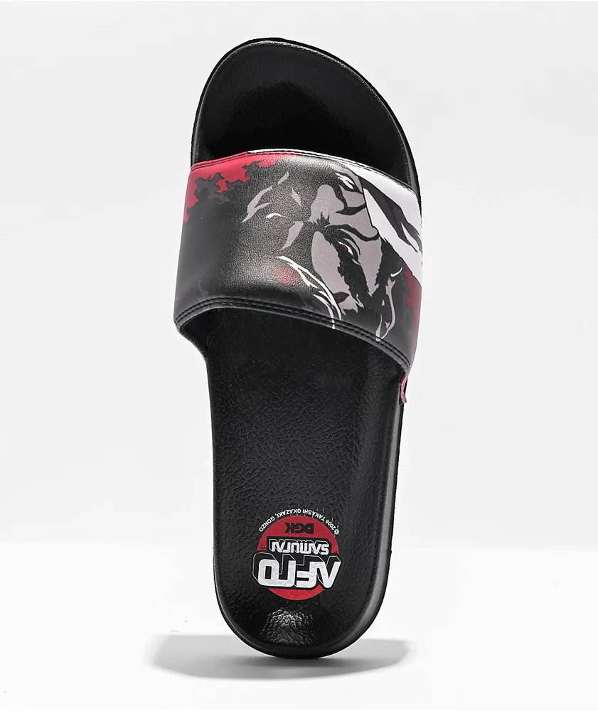 DGK x Afro Samurai Black Slide Sandals